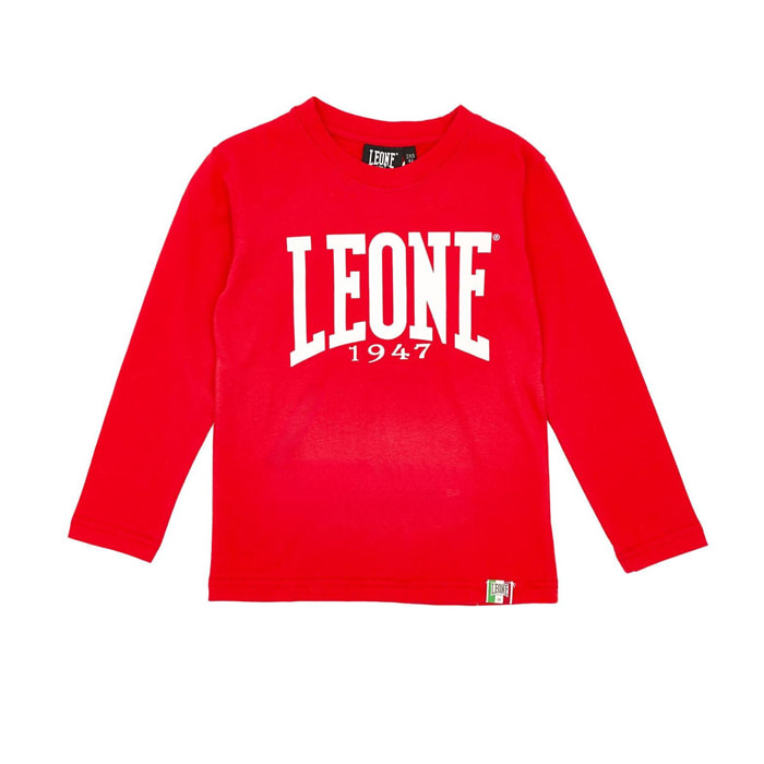 T-shirt Leone bambino con maniche lunghe Basic