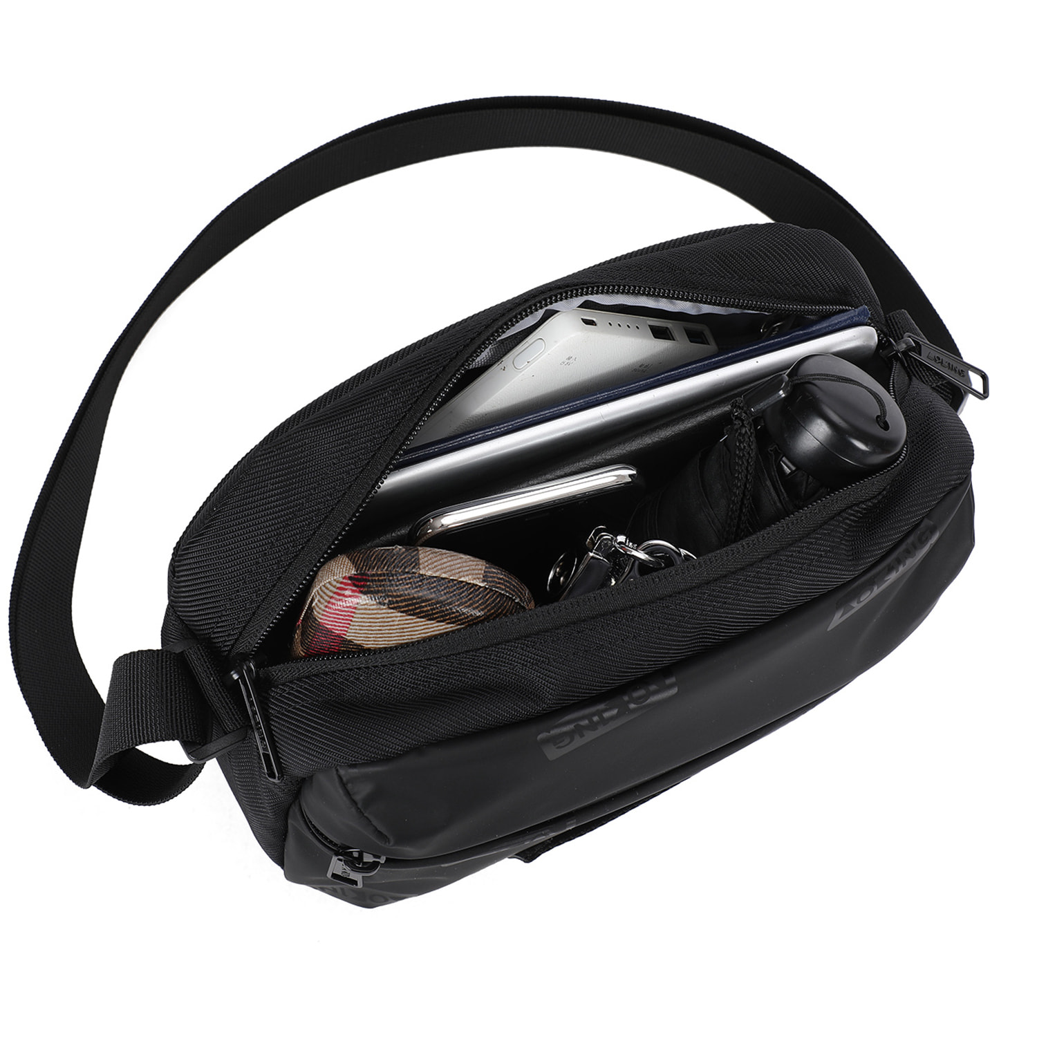 Borsa a tracolla  da uomo Textile Polyester 23x7.5x5.5 cm