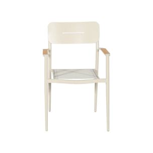 Fauteuil de jardin aluminium et textilène (lot de 4) FIRA