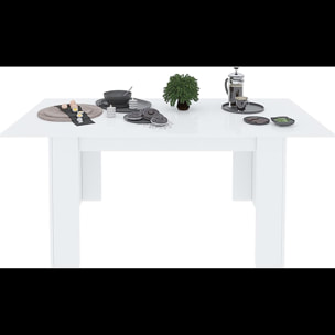 Tavolo da Pranzo Allungabile Estensibile Fino a 190 cm Tavolino Per 6 Persone Salotto Soggiorno Salone Design Moderno 190 x 78 x 90 cm Bianco