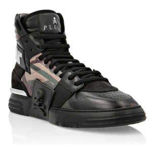 PHILIPP PLEIN PHANTOM KICK$ Hi-Top Skull