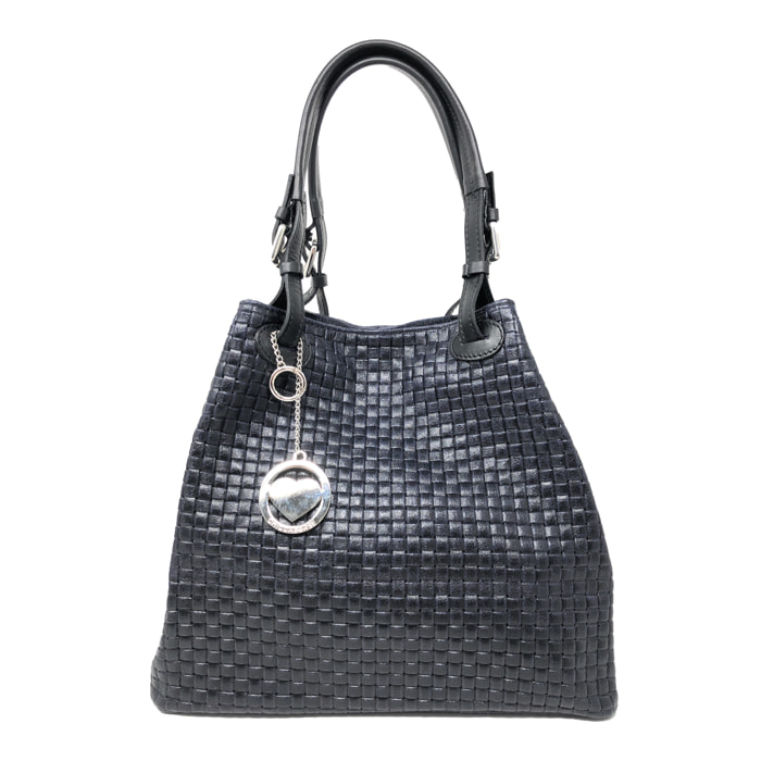 Chicca Borse Borsa a Mano Blu