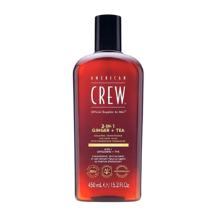 AMERICAN CREW 3 In 1 Ginger + Tea Shampoo 450ml