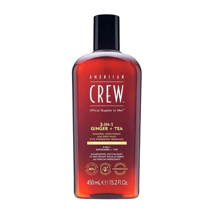 AMERICAN CREW 3 In 1 Ginger + Tea Shampoo 450ml