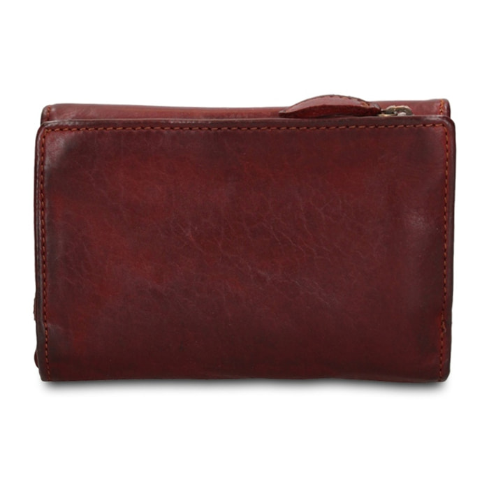 Portafoglio uomo in vera pelle - Modello Boreal - Casual - 14.0 x 9.0 x 4.5 cm