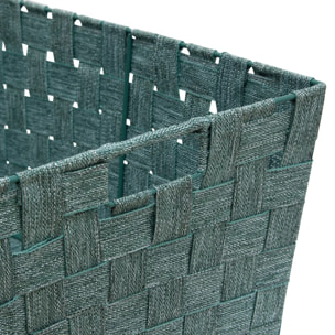 Panier Lise biseauté L38cm vert