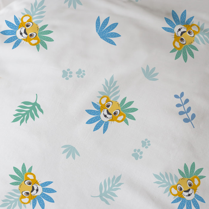 Drap-housse imprimé 100% coton, DISNEY HOME LE ROI LION SIMBA