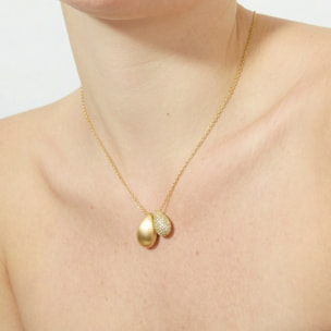 Collar Zismao acabado oro amarillo 18k