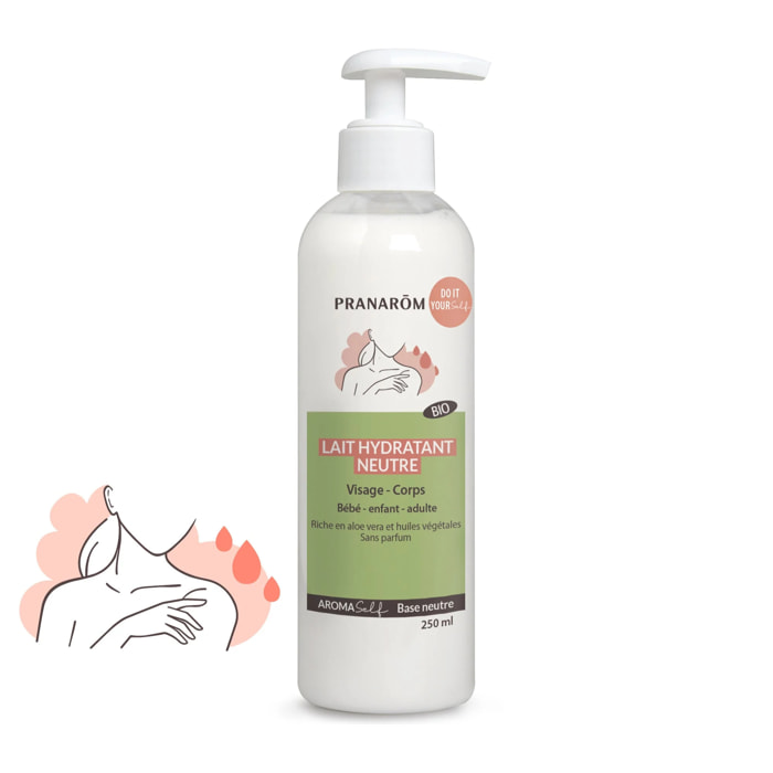 Pranarom - Lait hydratant neutre - Bio - 250 ml