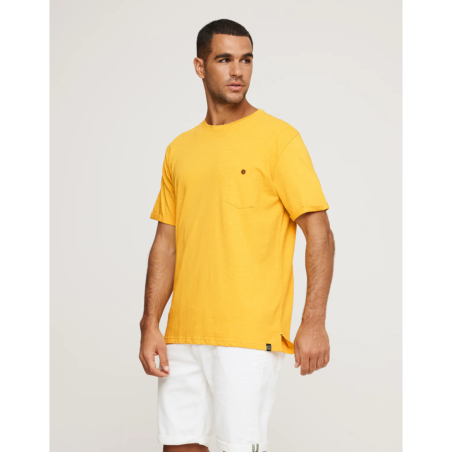 Camiseta Manga Corta Amarillo - Button