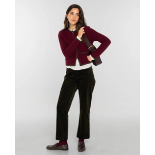 Pantalón de terciopelo efecto piel de melocotón