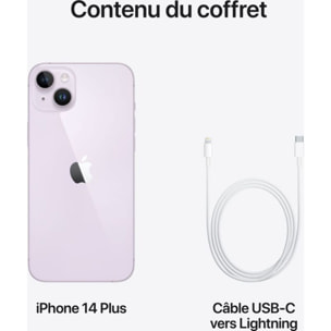 Smartphone APPLE iPhone 14 Plus Mauve 256Go 5G