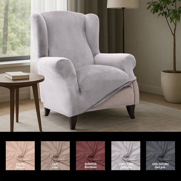 Funda TERCIOPELO ANTIMANCHAS Multi elástica para OREJERO modelo VERONICA