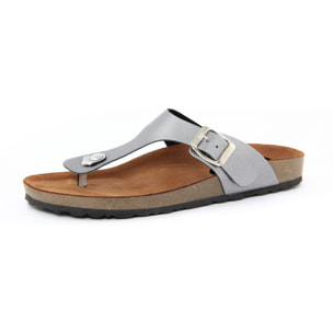 Sandalo flat Donna colore Grigio