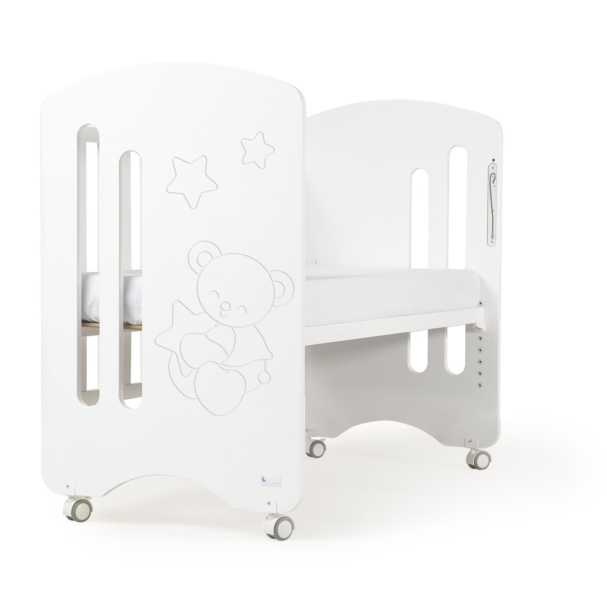 Cuna Lovely Premium Blanca con Colchón