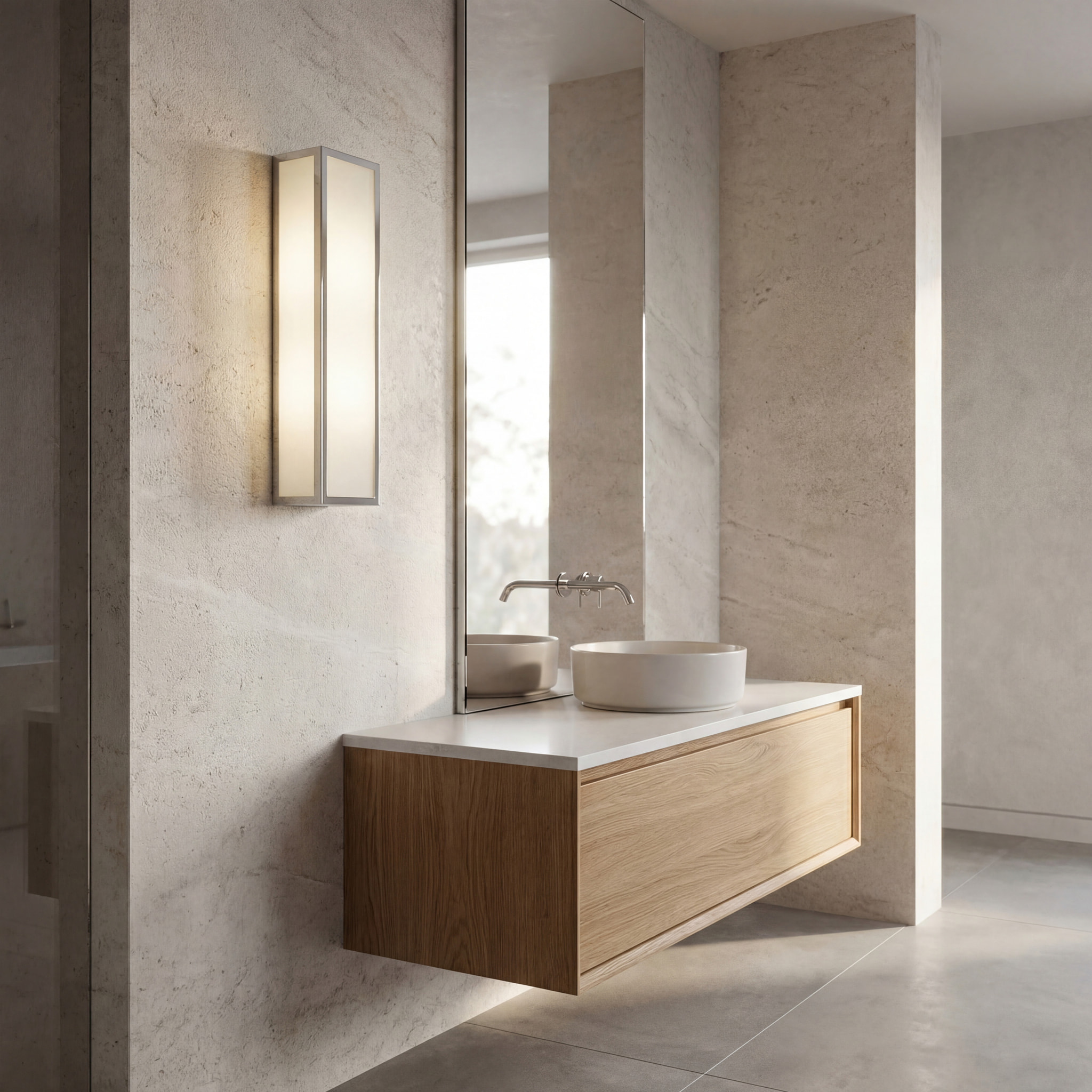 LEDS C4 Baño Aplique Ip44 Flow Rectangular E27 46W