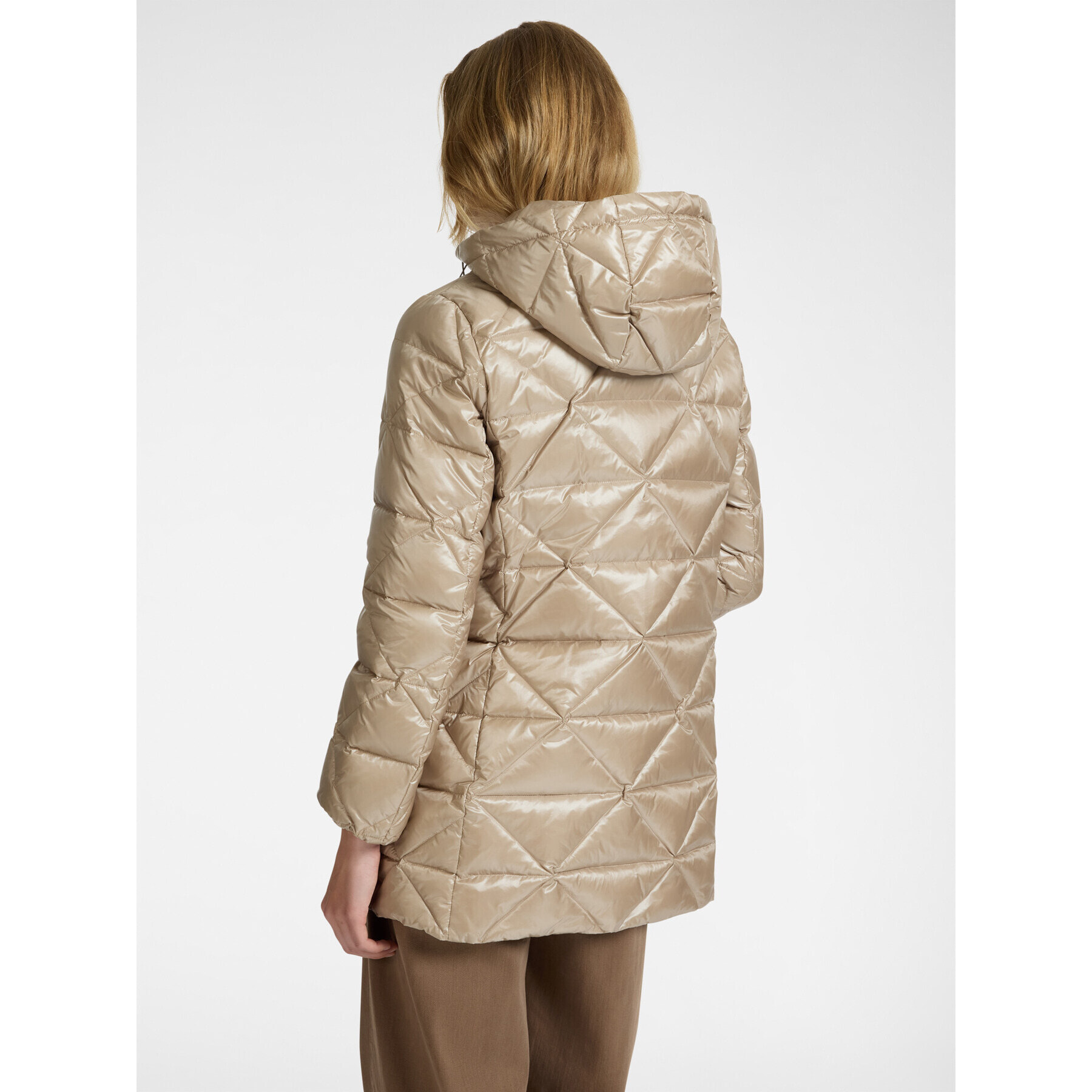 Elena Mirò - Chaqueta acolchada con capucha - Beige