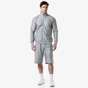 Kappa - Sudaderas Hombre Gris - 222 BANDA LAURO