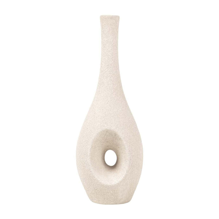 Florero Ceramica Beige 15x15x40 Cm