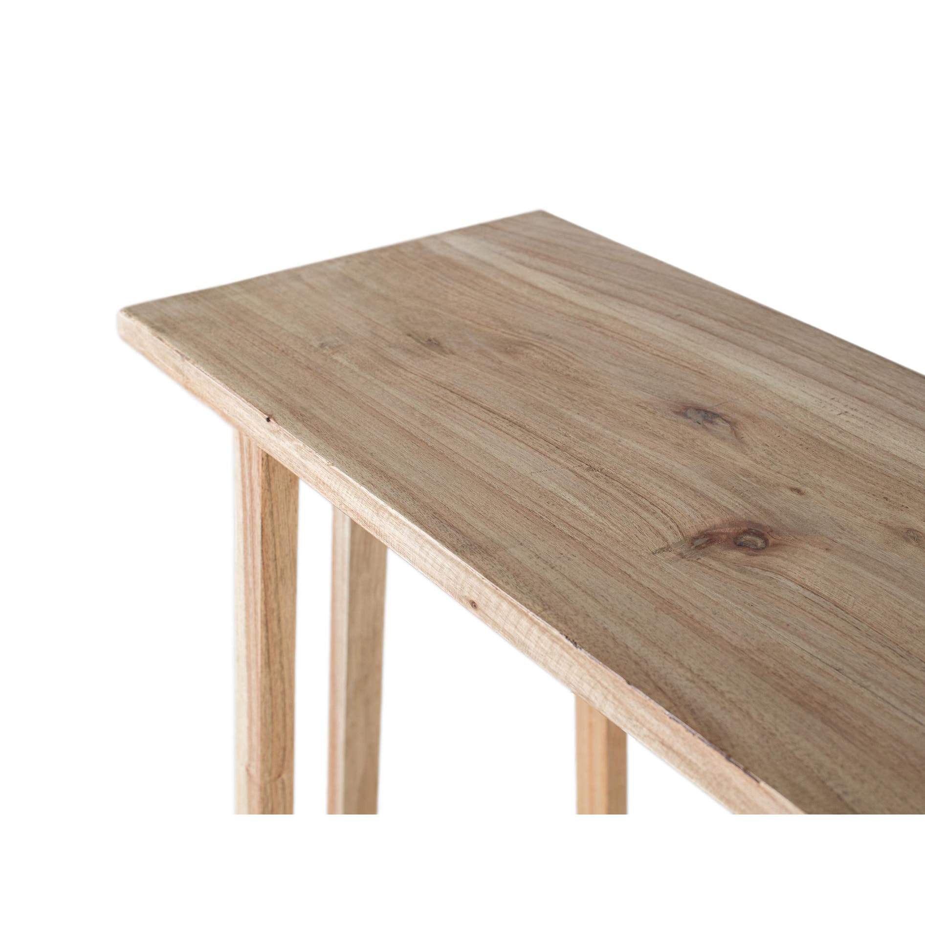 Consola de Madera de Mindi 120 Cm Estilo Contemporaneo - Escandinavo