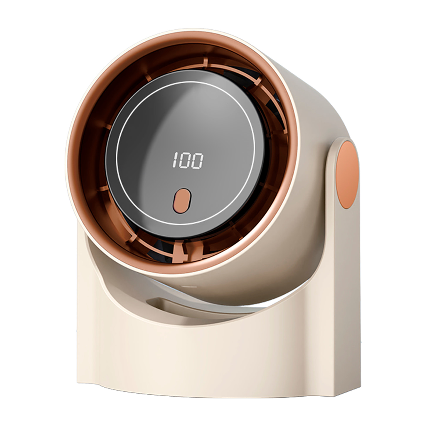 Ventilador de sobremesa con 5 velocidades y pantalla LCD.