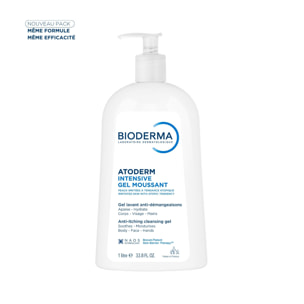 Atoderm Intensif Gel Moussant - Ultra-Apaisant Peaux Sensibles Très Sèches Irritées à Atopiques 500 ml