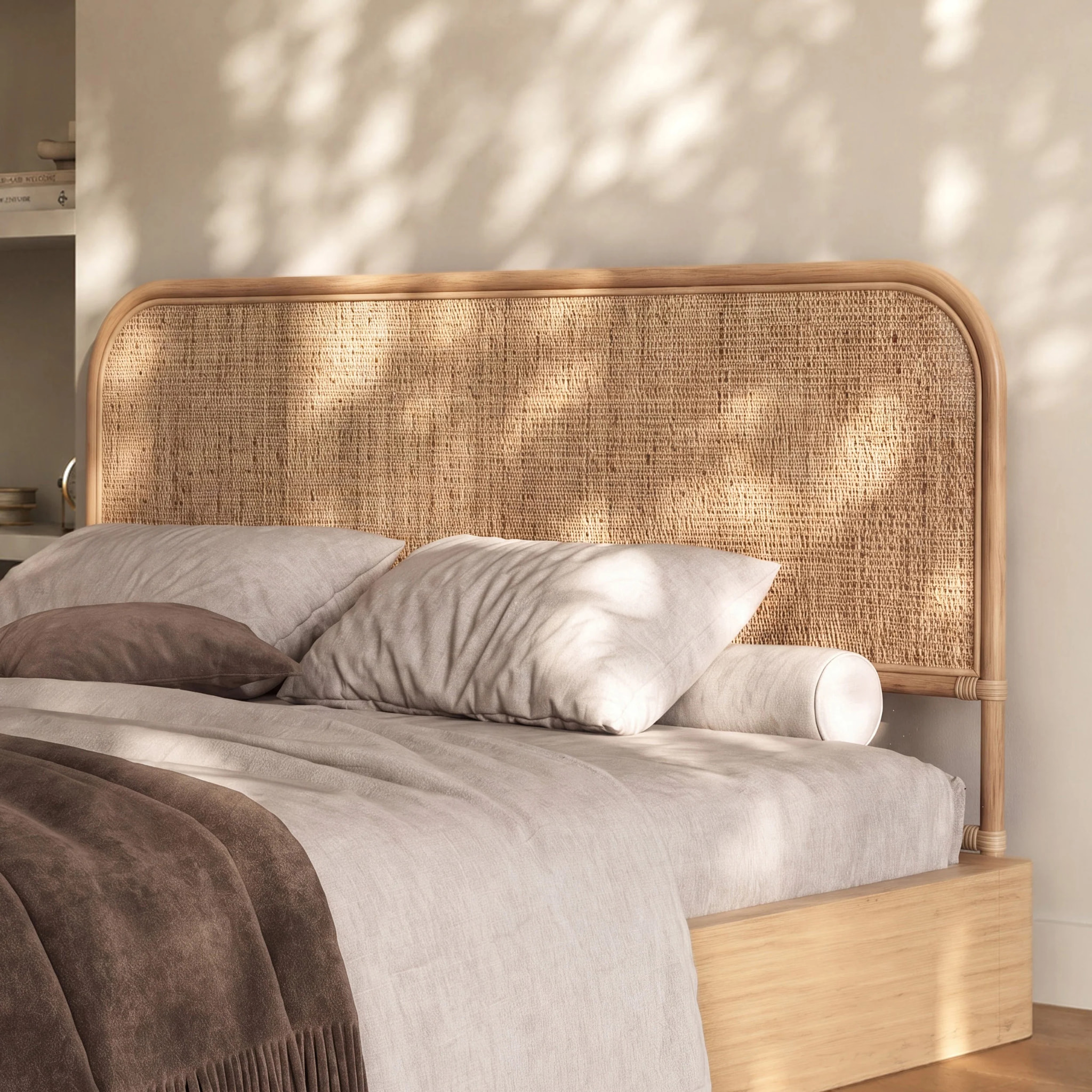 Tête de lit 160 cm en rotin naturel - Grace