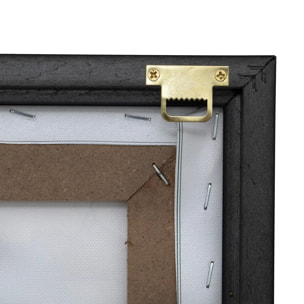 Toile imprimée encadrée "Magdalena" marron 60x80cm