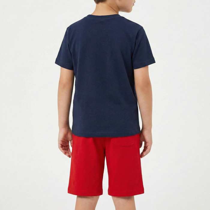 Set t-shirt e bermuda jersey