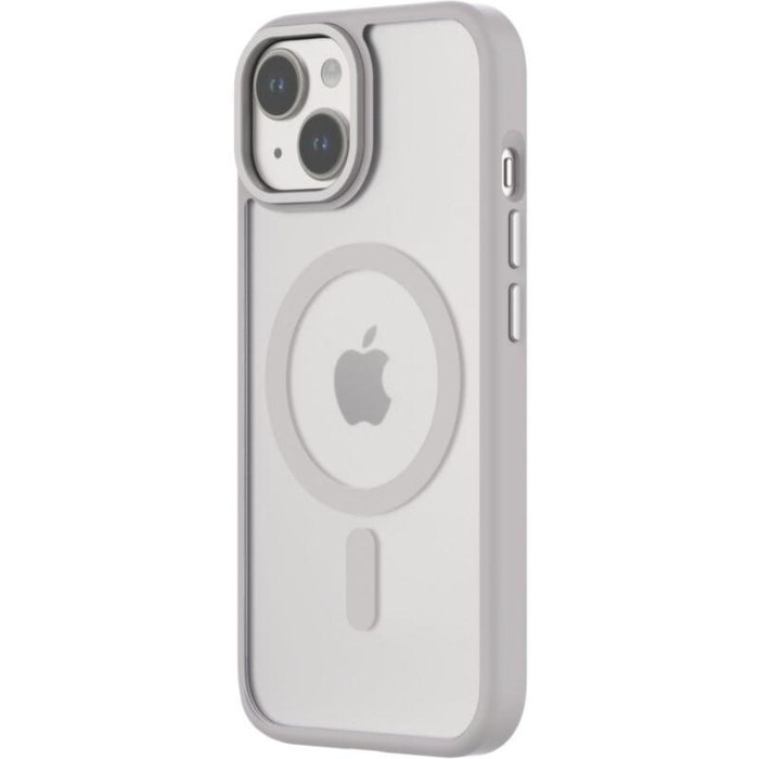 Coque bumper QDOS Iphone 15 Hybrid soft SNAP MagSafe blanc