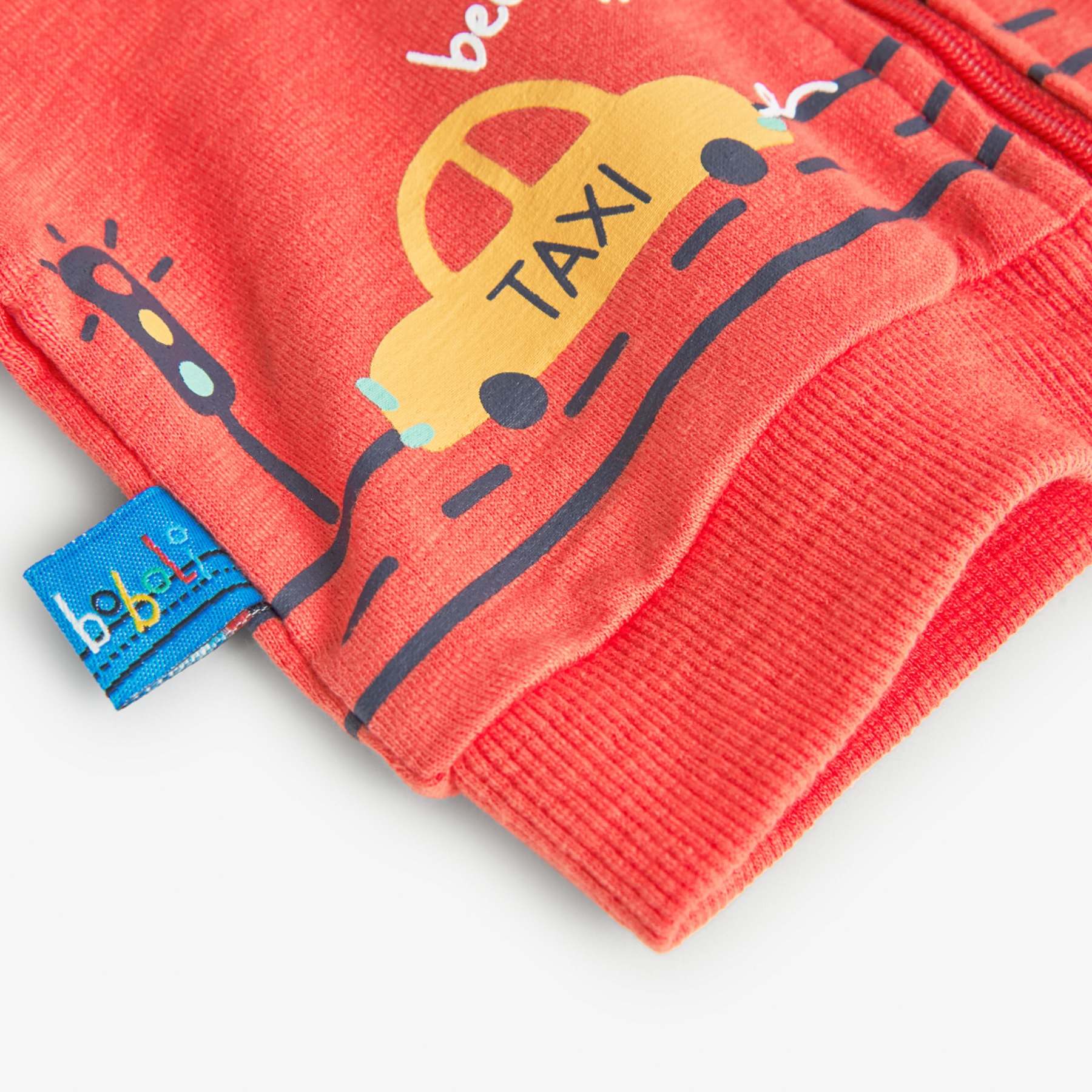 Chaqueta felpa flamÃ© reciÃ©n nacido niÃ±o, estampado, rojo