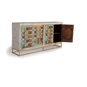 Aparador de Madera de Mango Estilo Vintage Moderno