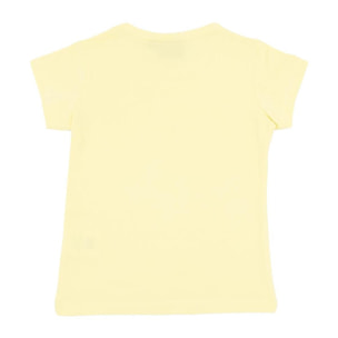 T-shirt da bambina maniche corte logo grande Basic