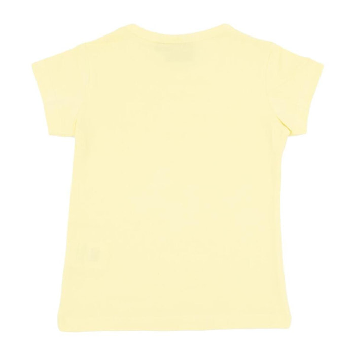 T-shirt da bambina maniche corte logo grande Basic