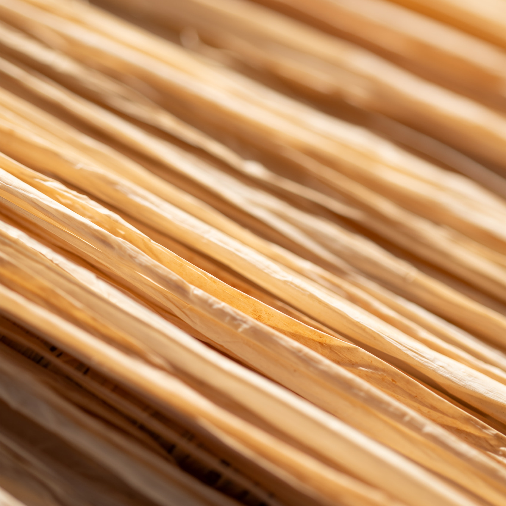 Abat-jour parasol raphia volanté - Naturel