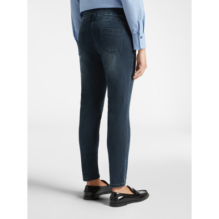 Elena Mirò - Jeggings de tela vaquera power stretch - Azul