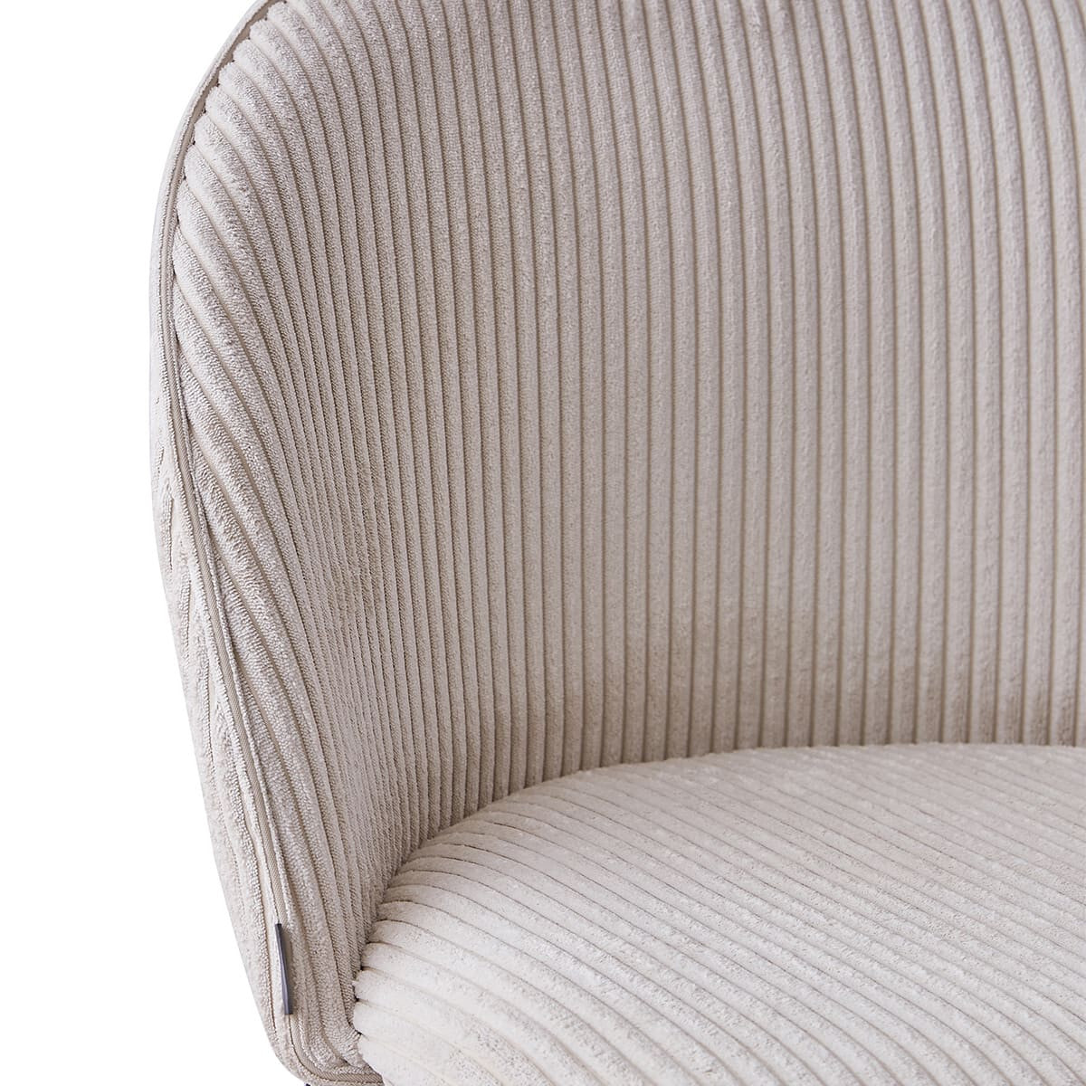 Lot de 2 tabourets de bar en velours côtelé - ALTA