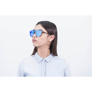 Gafas de sol OCEAN MODENA - Carey mate / Plana revo azul cielo