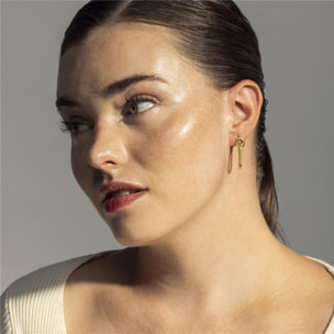 Pendientes Lux by Lux acabados oro 18k