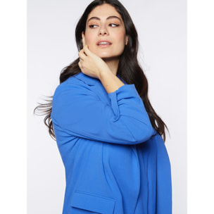 Fiorella Rubino - Blazer aperto davanti - Bluette