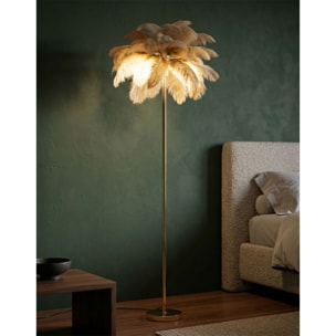 LAMPADA DA TERRA PALM CAMMELLO CM Ø 55X160