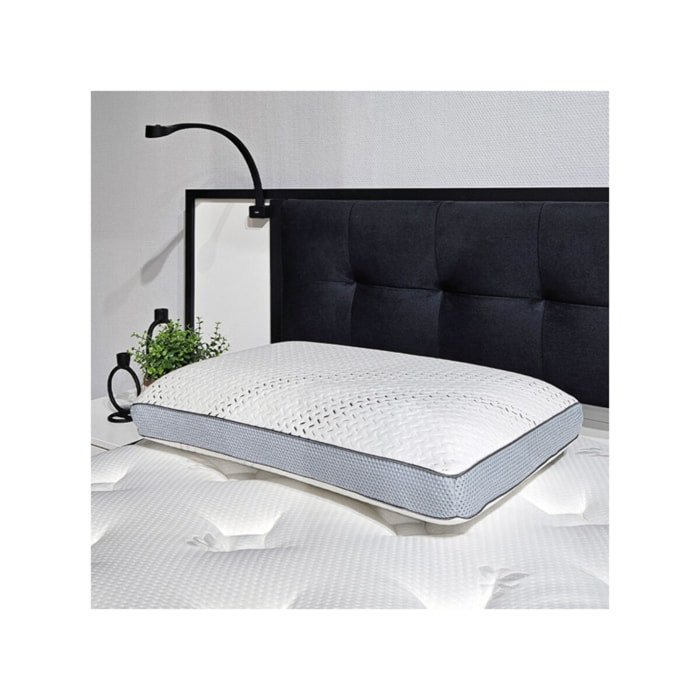 Oreiller 60x40 cm avec mousse à mémoire et régulation d'humidité - REVIVE