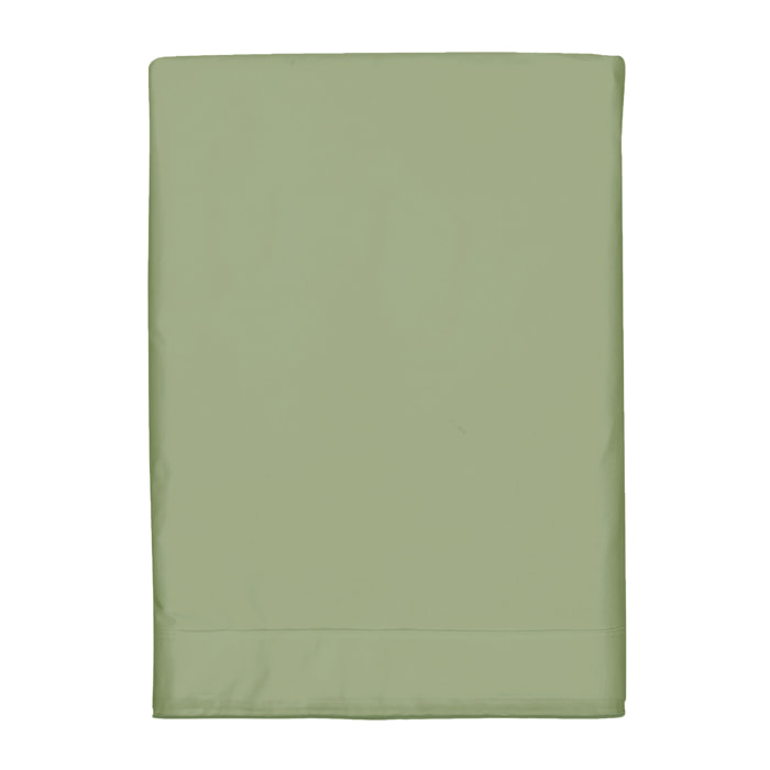 Drap plat en satin de coton lavé, RÊVE SATINÉ