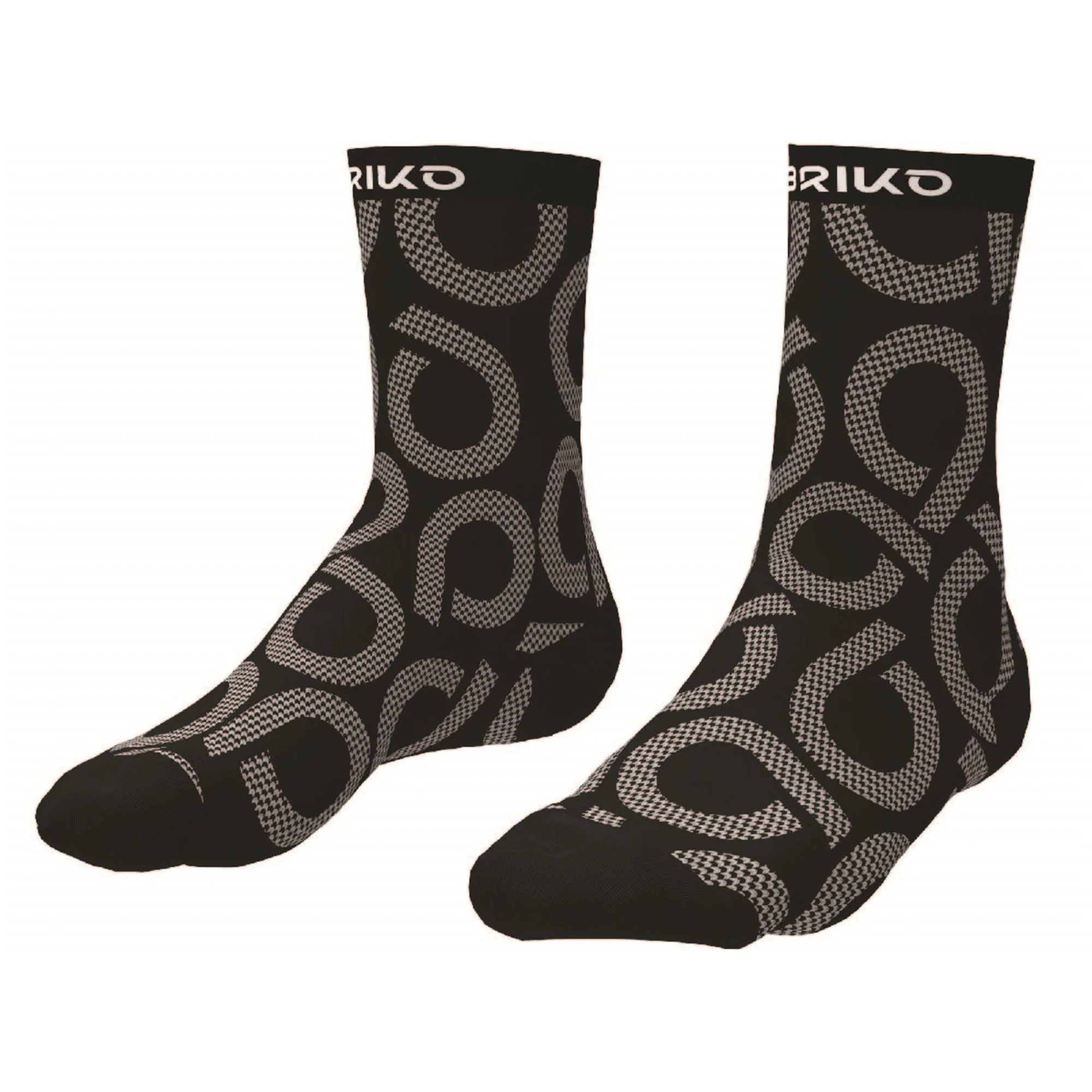 Briko - Calze, Uomo Donna, Nero - Hight Socks 16Cm
