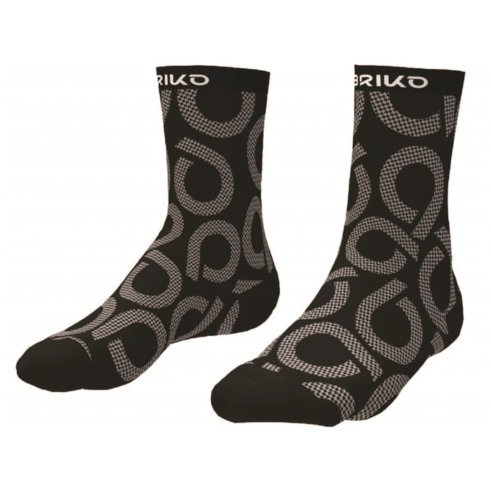 Briko - Calze, Uomo Donna, Nero - Hight Socks 16Cm