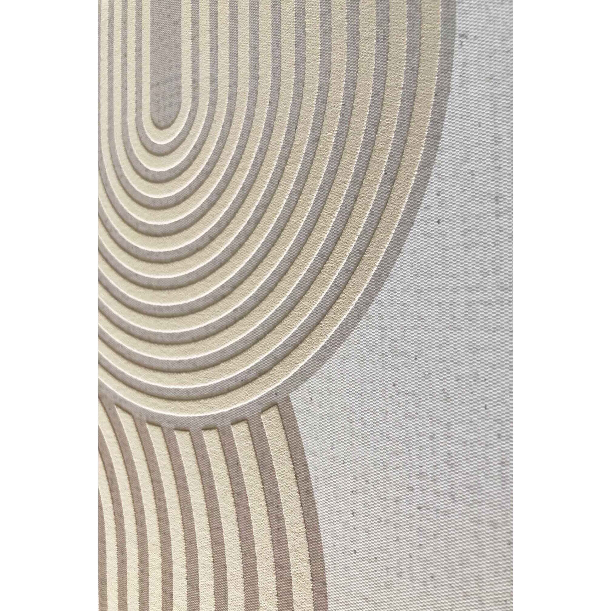 Cuadro Saphe poliéster crema 93x63x4 cm