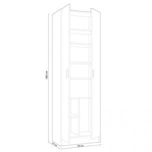 Armario Multi Useful SL 60 2 Puertas Blanco