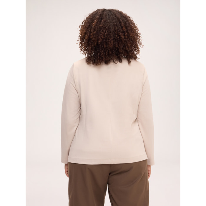 Fiorella Rubino - Blazer con chiusura asimmetrica - Beige
