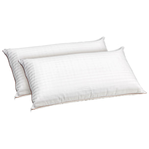Pack 2 Almohadas para dormir boca arriba de látex y firmeza media-alta | LATEX