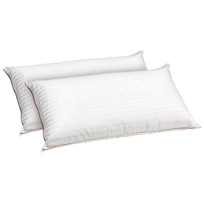 Pack 2 Almohadas para dormir boca arriba de látex y firmeza media-alta | LATEX